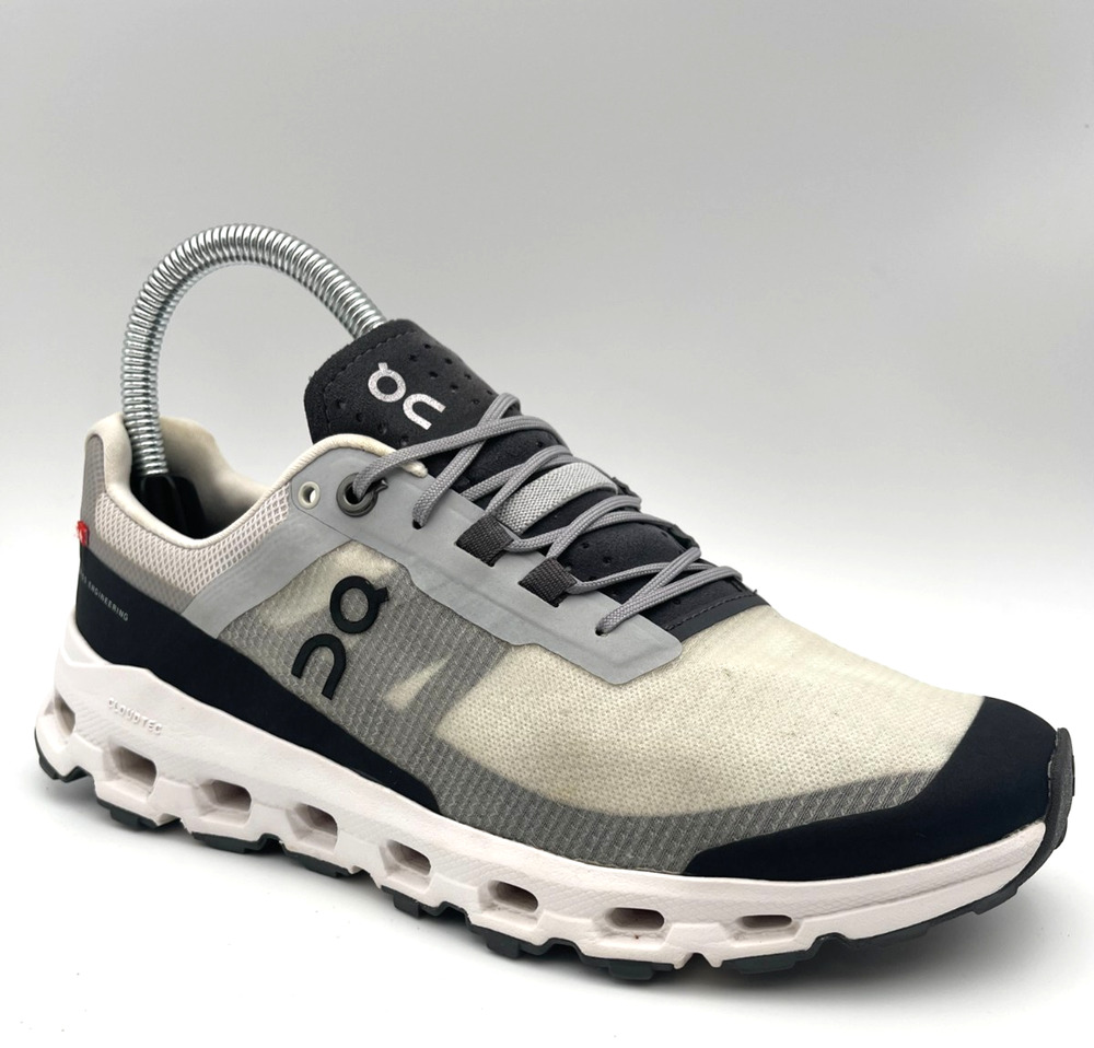 On Cloud Cloudvista Sneaker Women's Glacier Black Lace Up Athletic Shoes Size 7